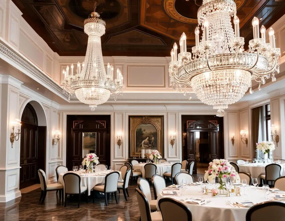 Innenansicht einer exklusiven Eventlocation